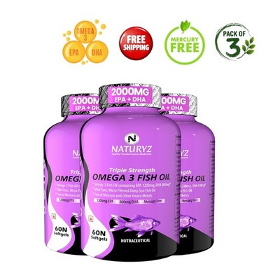 N.aturyz Omega 3-6-9 Fish Oil 2450mg 60Ct Pk3