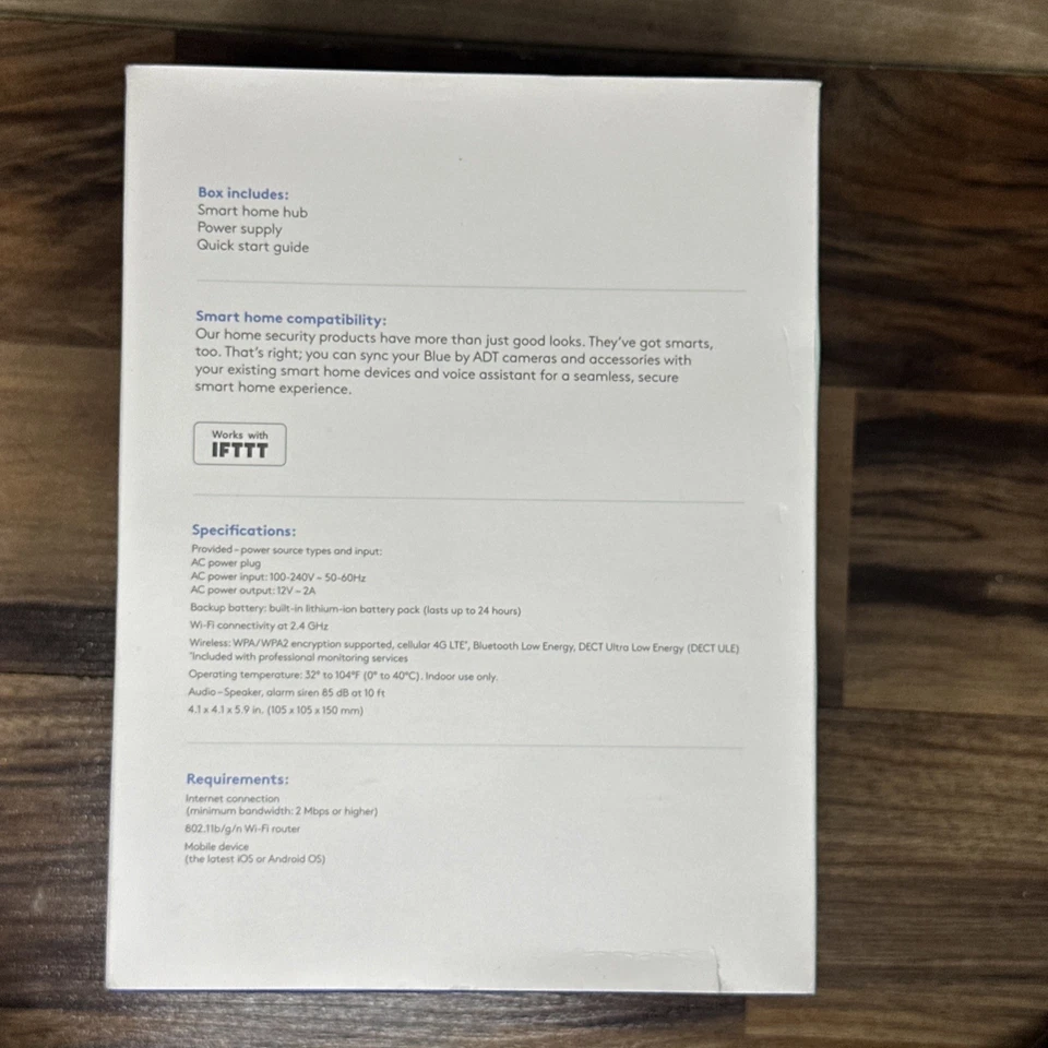 BRAND NEW Sealed Blue by ADT Smart Home Hub S40LR0-01 (Graphite/Grey) – Unopened - Image 4 of 4