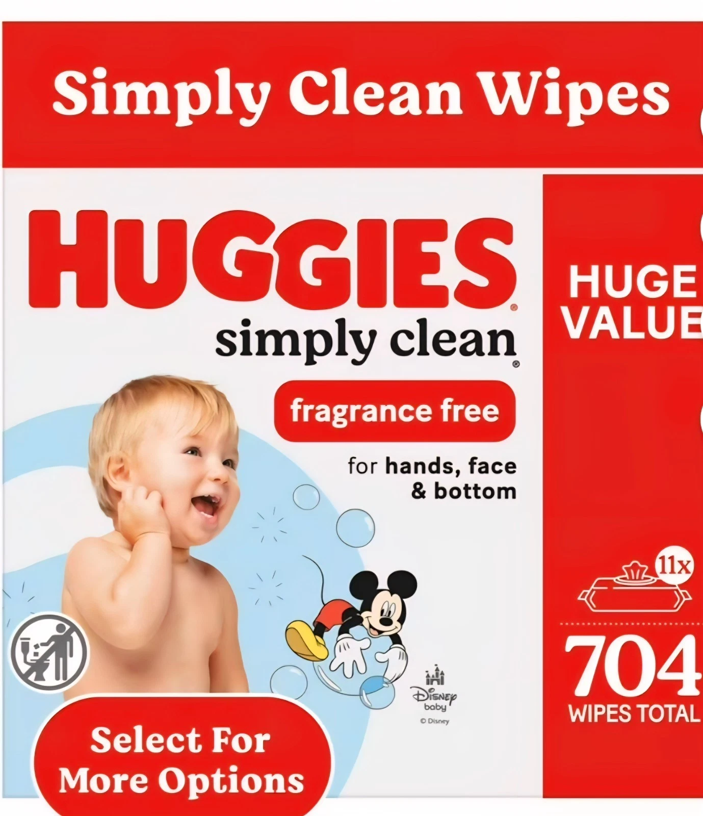 huggies simply unscented wipes