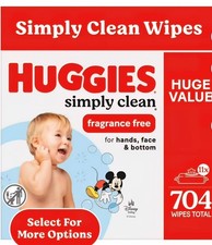 huggies simply unscented wipes