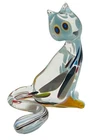 Vintage Murano Italy Art Glass Cat Figurine 4” Multi-Colored Figure EUC