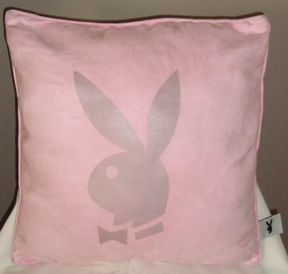 LARGE PLAYBOY PLAY BOY PINK CUSHION (40X40CM)