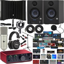 Focusrite Scarlett Solo 4th Gen 2x2 Audio Interface w/Eris E3.5 Studio Monitors