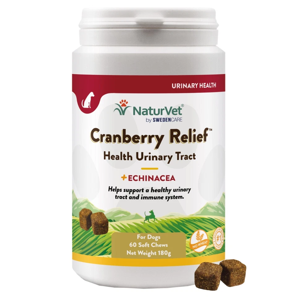 NaturVet Cranberry Relief for Dogs Supports Urinary Tract Bladder UTI Prevention