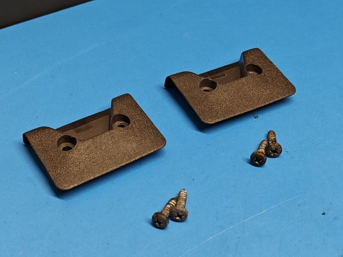 PORSCHE SUNROOF RECEIVERS 2x (PAIR) 944 1984 1985 (INCLUDING HARDWARE) - Picture 7 of 8
