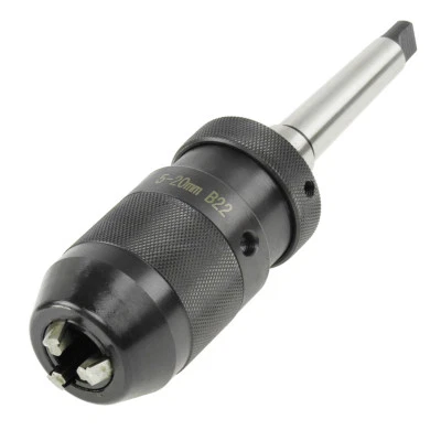 GEKO Bohrfutter Schnellspann Futter B22 Präzisions Bohrkopf 5 - 20 mm Kegeldorn MK2