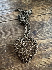 Studio Else & Paul  Bronze Pendant  Necklace Norway Norwegian vtg estate 2186