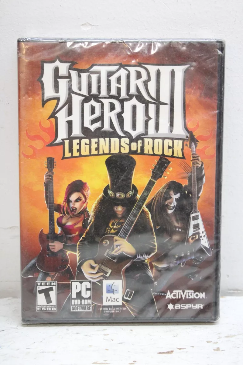 Guitar Hero III: Legends of Rock - PC - NEW/Sealed PC - GAME ONLY