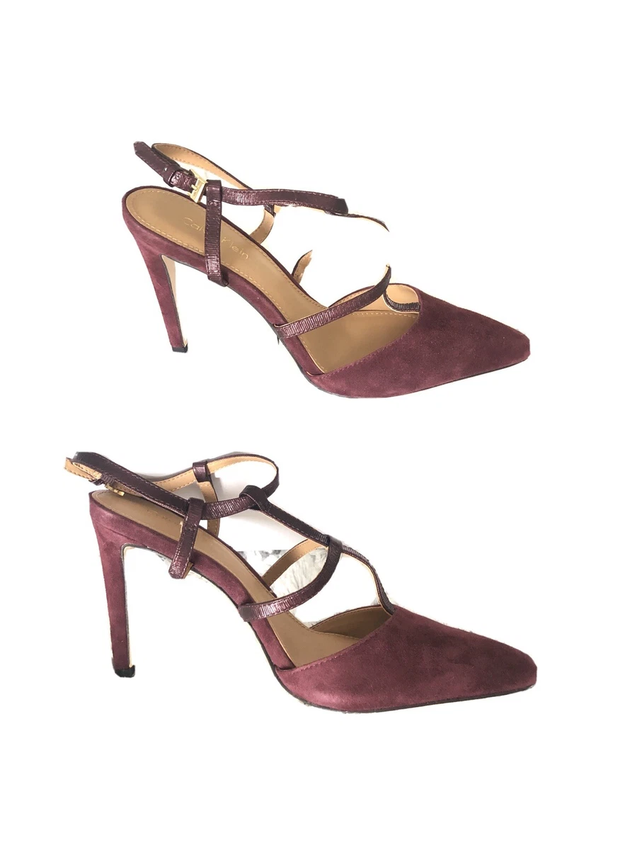 Calvin klein suede store heels