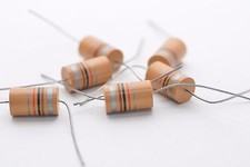 4x HF-Spule / Induktivität / Drossel 1 mH, axiale Bauform, ca.  9.5 x 16 mm, NOS