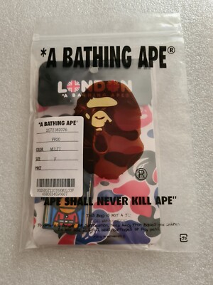 A Bathing Ape Bape London Guard Gummi Schlüsselanhänger/Kette/Anhänger neu & versiegelt 