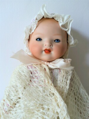 Ginger Bisque Head Baby Doll Antique 100 Year Old Germany Circa 1920 