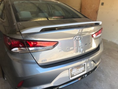 Spoiler For Hyundai Sonata 2018-2021 Custom 2-Post Unpainted Primer New