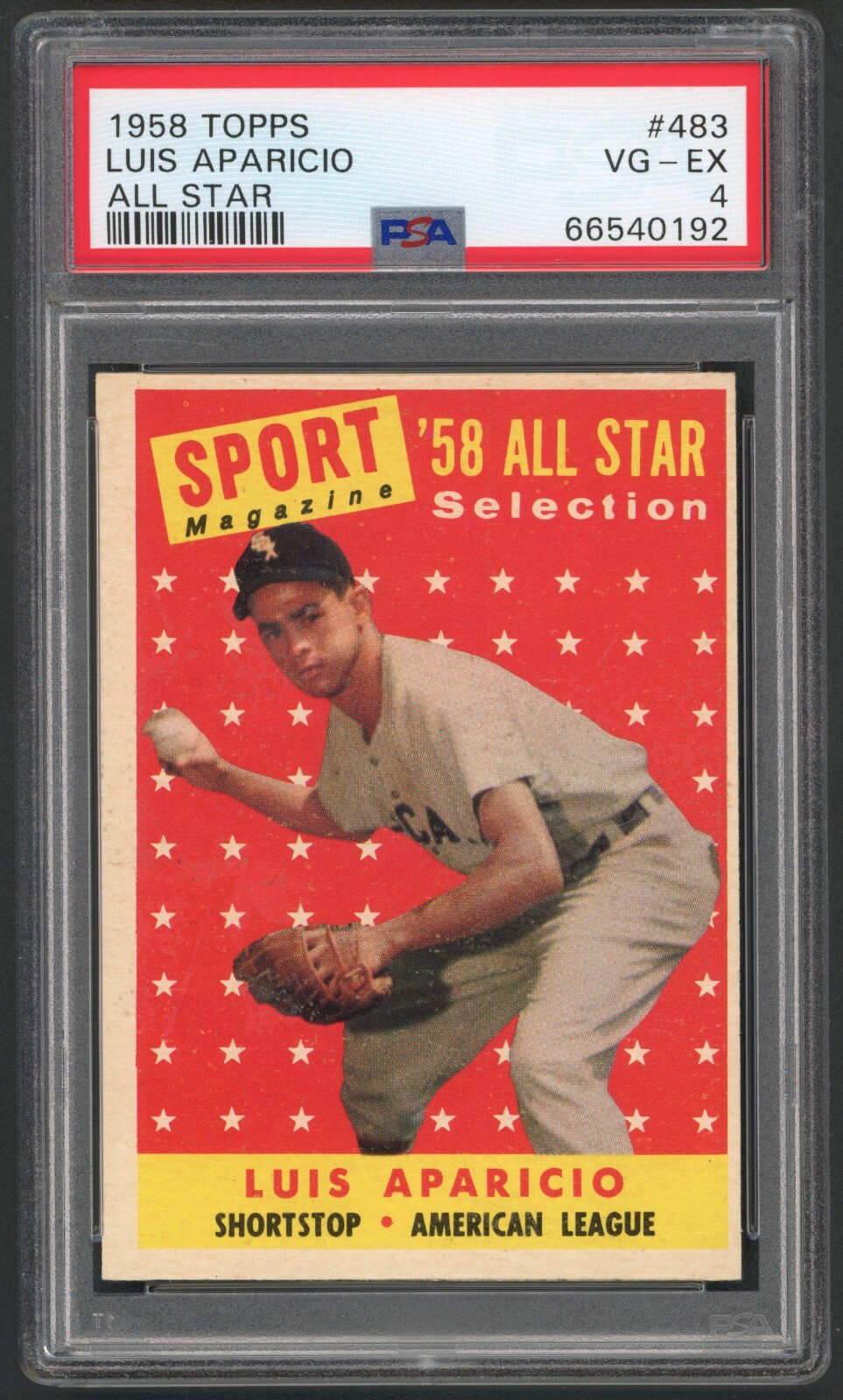 1958 Topps Luis Aparicio Chicago White Sox #85 PSA 6 EX-MT HALL OF FAME