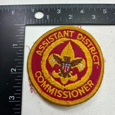 Vintage & Used ASSISTANT DISTRICT COMMISSIONER Boy Scouts Patch 40a4