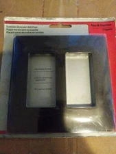 Legrand 2 Gang screwless wall plate  Dark Bronze NEW