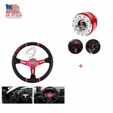 14 Deep Dish Drifting Sport Off Road Steering Wheel Horn Wquick Release Kit 14 Deep Dish Drifting Sport Off Road Steering Wheel Horn Wquick Release Kit