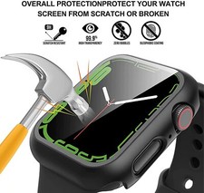 Full Cover Case  Screen Protector For Apple Watch Series 8 7 6 5 4 3 SE iWatch