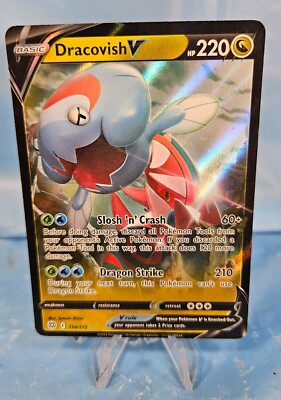 dracovish v pokemon card price Pokemon Brilliant Stars Dracovish V 114/172 Ultra Rare