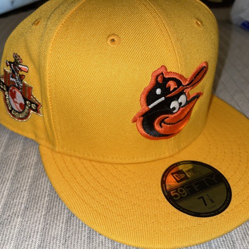 7 1/8 baltimore orioles Yellow Fitted 
