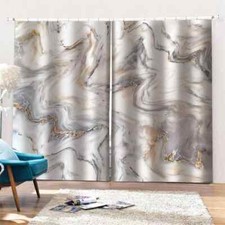 Elegant unpretentious natural lines Printing 3D Blockout Curtains Fabric Window