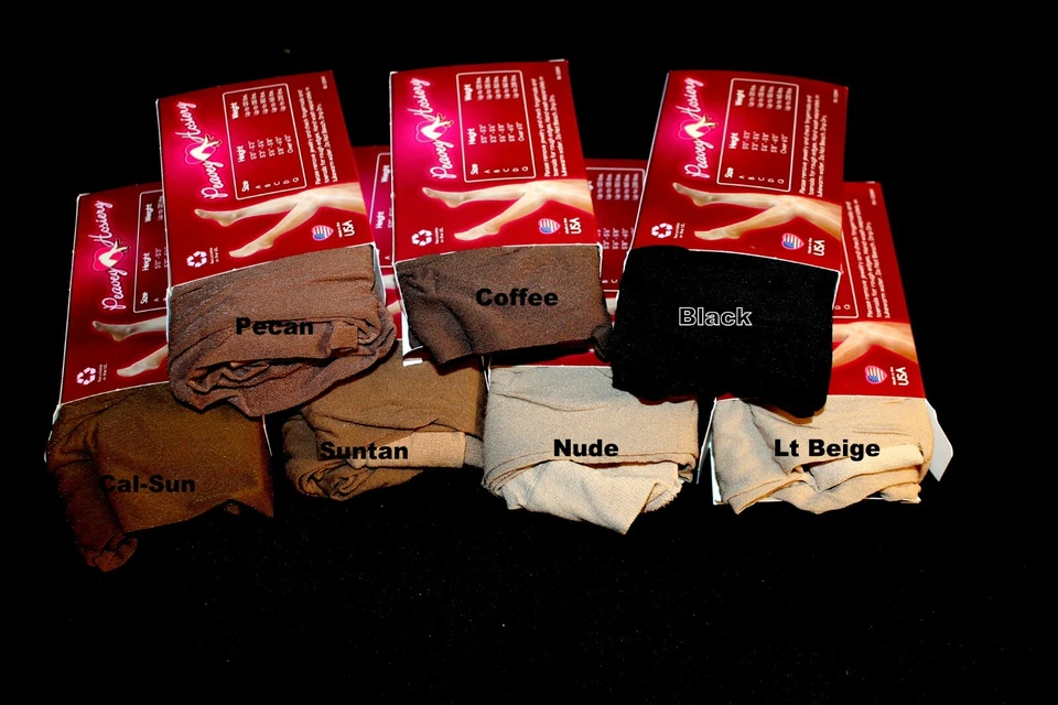 Meia-calça Peavey PIC tamanho A B C D Q = XL uniforme Hooters transparente vestido de férias - Imagem 3 de 4