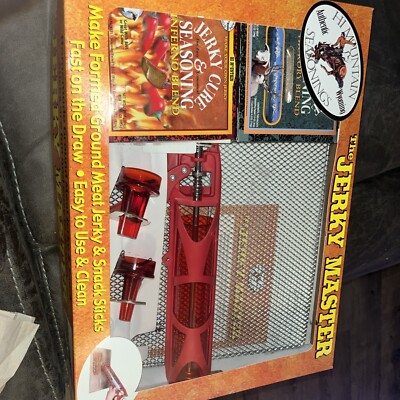 Hi Mountain The Jerky Master Kit Beef Jerky Sausage Stick Maker With Spices New