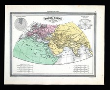 Mappa Vuillemin 1850 Mondo Antico Europa Africa Asia Roma Grecia Egitto Gerusalemme
