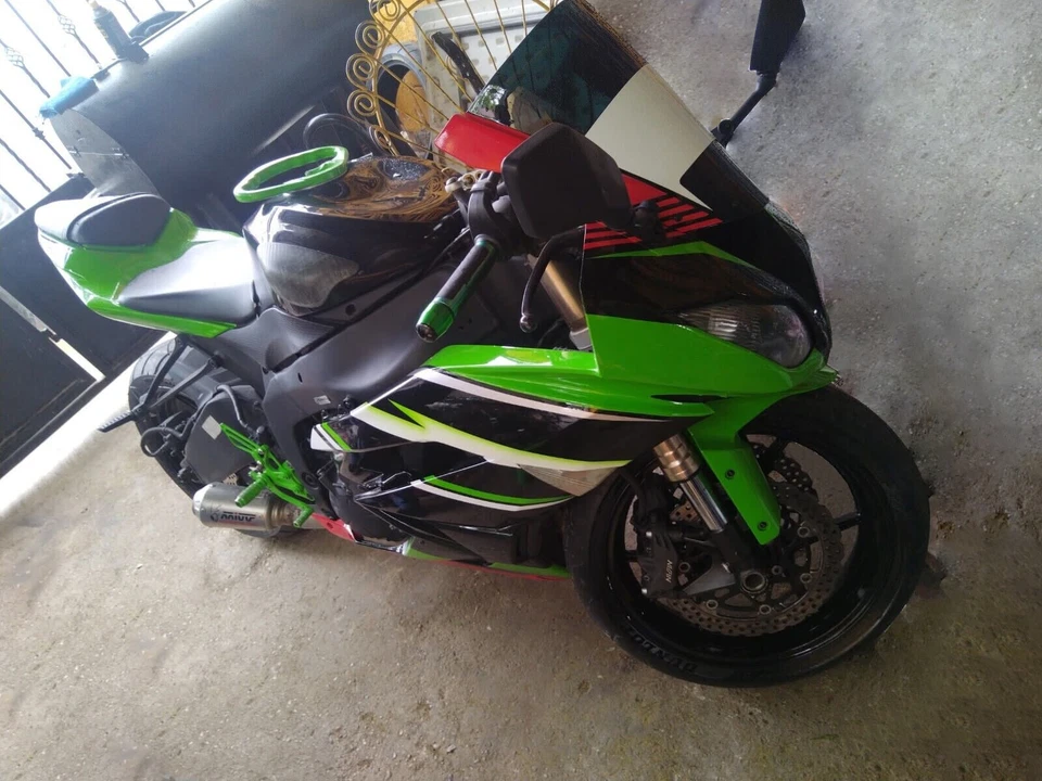 Green Fairings Kit Bodywork for Ninja ZX6R ZX600R 2009 2010 2011 2012 Kawasaki — 第 3/4 张图片