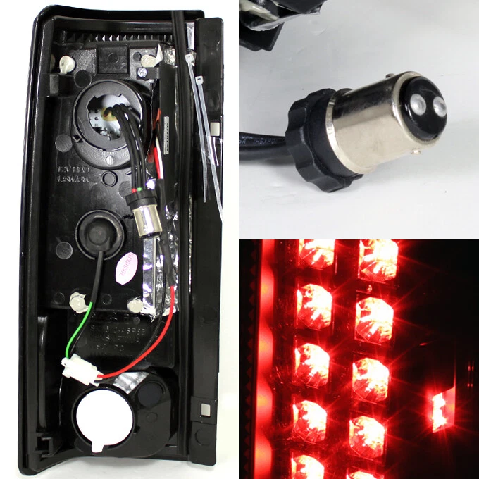Juego de luces de freno traseras LED negras izquierda+derecha para Chevy Astro/Safari Van JDM para 85-05 Foto 2 de 2