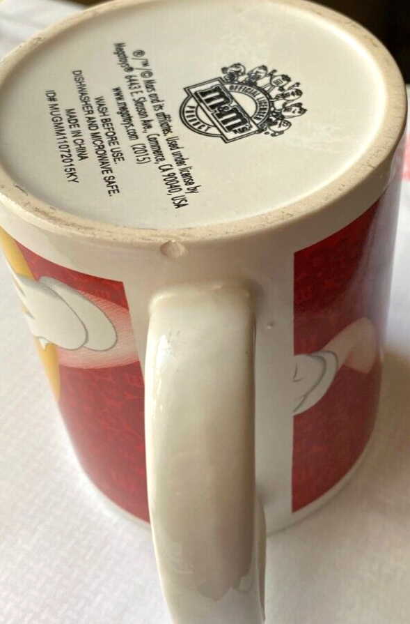 Mug M&M's Rouge - Personnage M&M's 2015, Occasion Avec Légères Marques D'usure