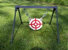 Shooting Stand With Chain Mounting Kit Adjustable AR500 Steel Gong Target Holder