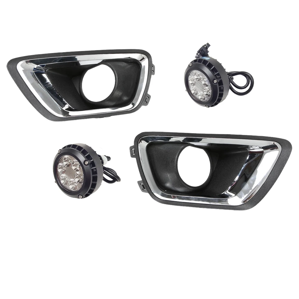 Kit de luces antiniebla LED lente transparente para Chevrolet Colorado 2015-2020 bisel enchufe 5202 Foto 2 de 4