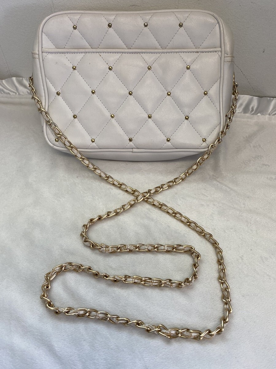 crossbody Quilted Tuft Handbag, Gold Chain Purse, Vintage Clutches