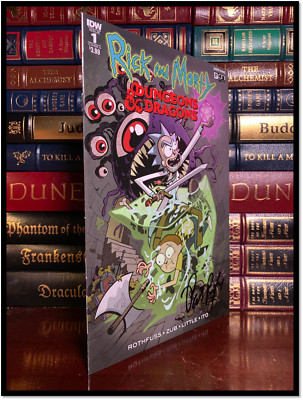 Rick And Morty vs. Dungeons & Dragons SIGNED by PATRICK ROTHFUSS New ...