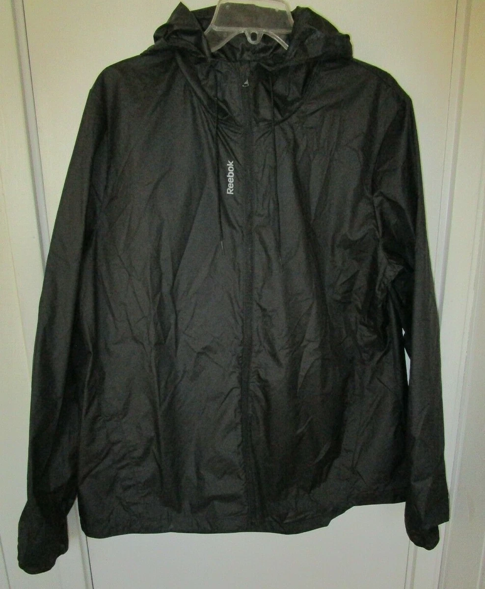 Black top reebok windbreaker