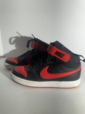 Nike Court Borough Mid 5.5 Kids Child Size Black Red