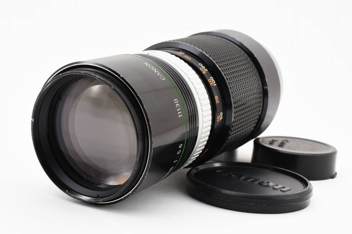 CANON FL-F 300mm F5.6 T1650#1646 Black Lens with Cap Very CANON FL-F 300mm F5.6 T1650#1646 Black Lens with Cap Very