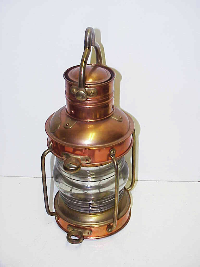 ブリストルランタン Vintage ANCHOR Brass Lantern Light