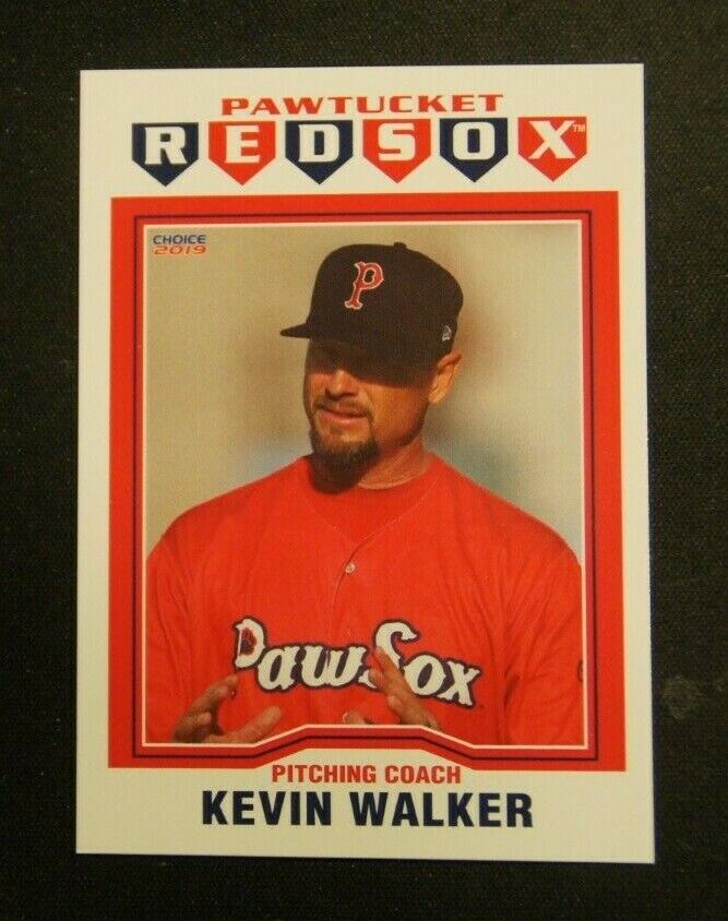 2019 Choice, Pawtucket RED SOX, Pitching Coach - KEVIN WALKER | eBay
