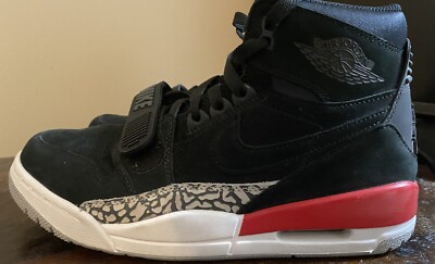 Jordan Legacy 312 Black Suede Men display picture 1