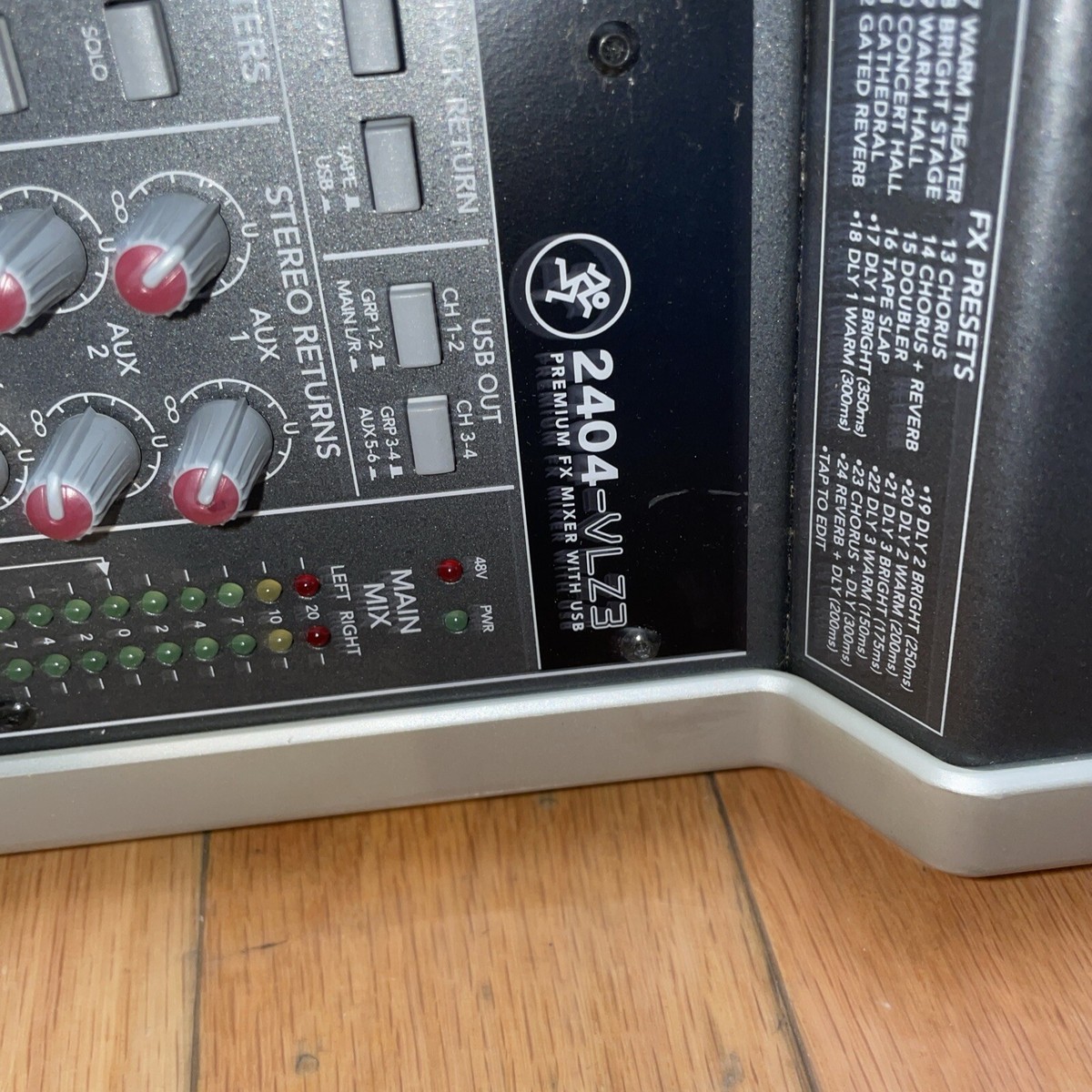 Mackie 2404-VLZ3 24-Channel 4-Bus Mixing Console Used | eBay