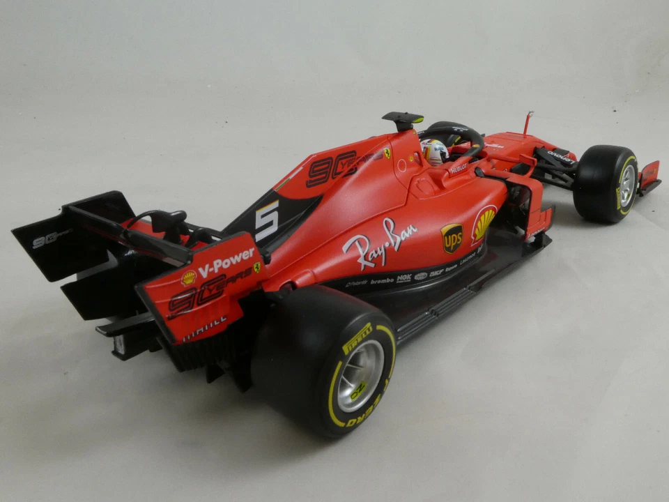 BBurago Burago Ferrari SF90 #5 Sebastian Vettel 2019 1/18 18-16807V - Immagine 3 di 4