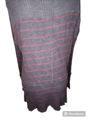 Tunique Free People Sunset Park - Maille Grise Thermique Délavée - Taille Small Occasion TB