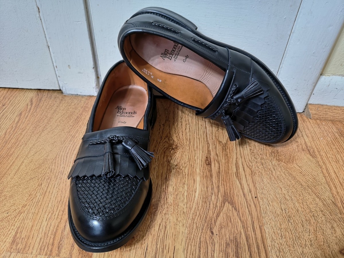 Allen Edmonds Men\'s Black Leather Loafers \