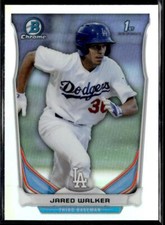 2014 Bowman Draft Chrome Refractors #CDP130 Jared Walker Los Angeles Dodgers