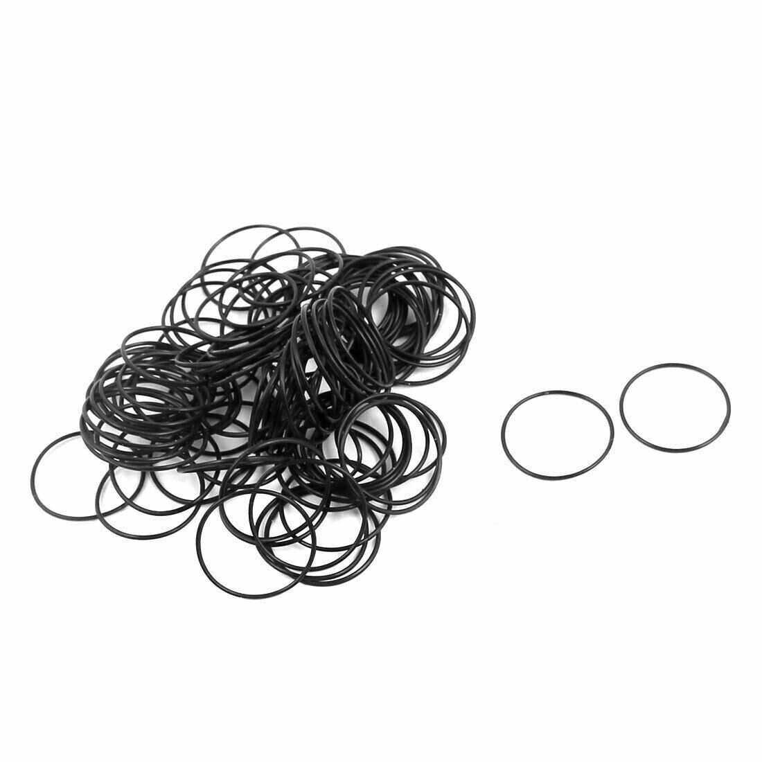 50 pcs black 11mm x 0.5mm nitrile rubber O ring oil sealing grommets #f22