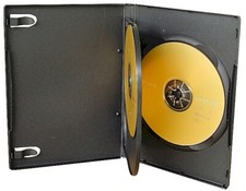 CD/DVD Storage Case - 3 Disk Capacity. Set of 5 CDDVD-3x5