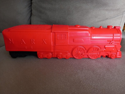 Vintage Marx Kunststoff Pfeifzug - Pfeife & Glocke funktioniert