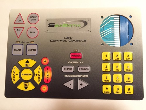 Seabotix ROV LBV Control Console Membrane Switch Overlay CCL202 Screen ...
